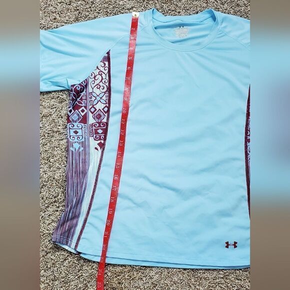 Under Armour Blue & Brown Athletic T-Shirt - Picture 3 of 5